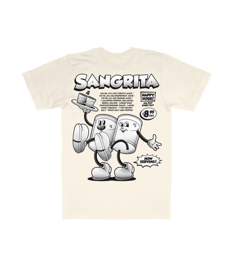 Sangrita Black & White Organic Heavyweight T-Shirt