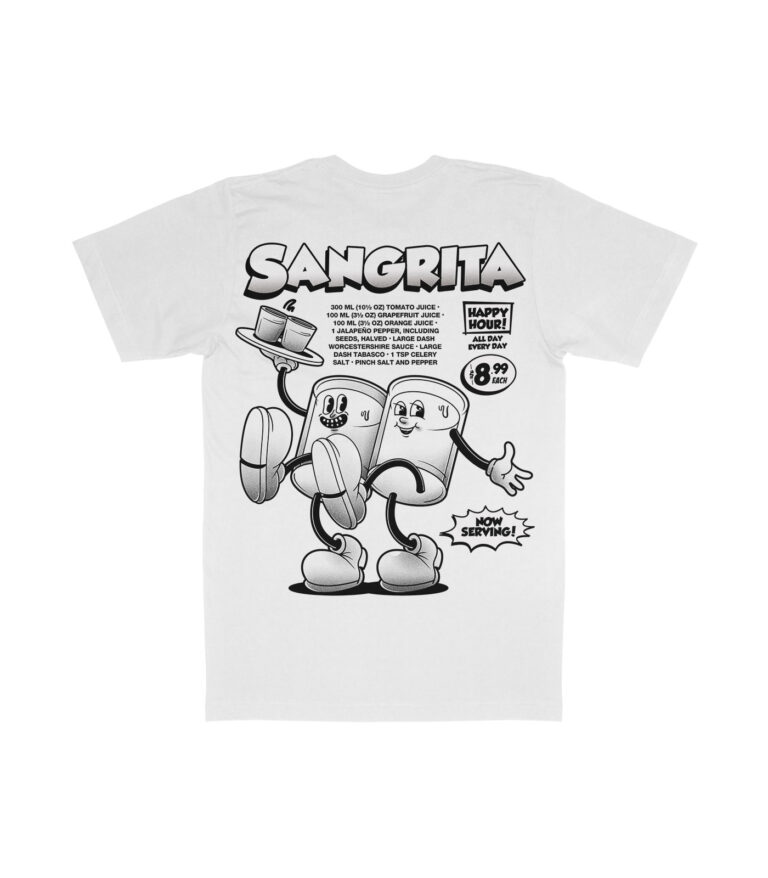 Sangrita Black & White Organic Heavyweight T-Shirt