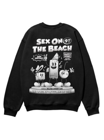 Sex on the Beach Black & White Heavyweight Organic Sweatshirt