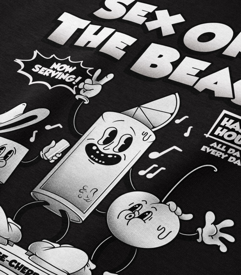 Sex on the Beach Black & White Heavyweight Organic Sweatshirt