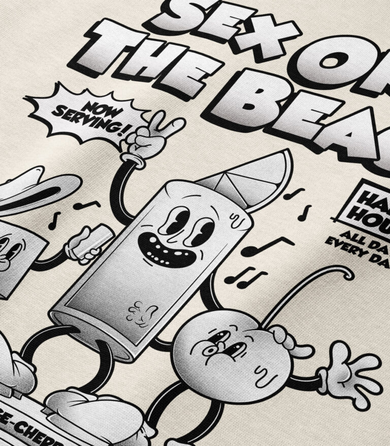 Sex on the Beach Black & White Heavyweight Organic Sweatshirt