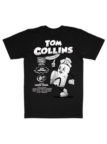Tom Collins Black & White Organic Heavyweight T-Shirt